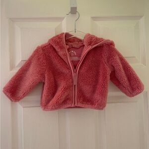 Primary Teddy Fleece Jacket, size 0-6m